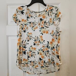 Emaline Floral Print Women's Top L